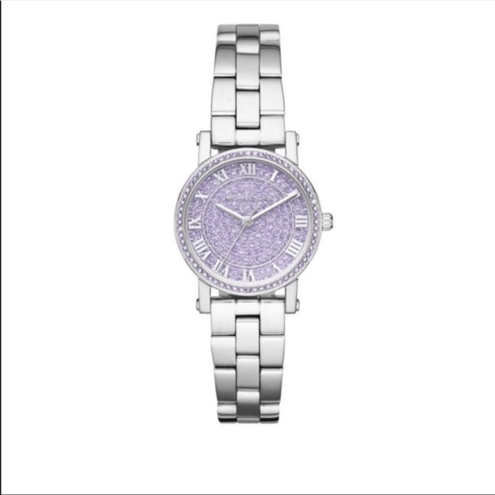 MK (Michael Kors) Silver/Purple Womens Watch